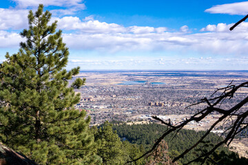 Boulder, Colorado as seen from Royal Arch trail