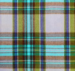 blue, green, gray tweed check pattern, woven fabric background