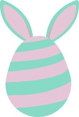 egg in the form of a rabbit