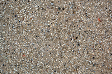 Full frame image of a concrete surface covered with gray fine gr