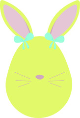 egg in the form of a rabbit