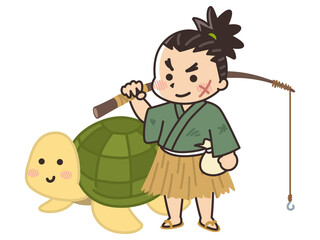 浦島太郎と亀　日本昔話