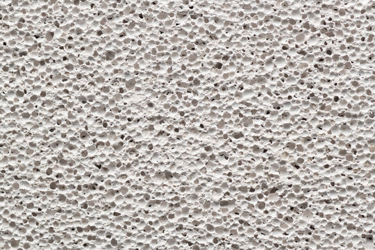 texture of porous spongy stone close up