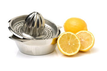 lemon-squeezer on white background
