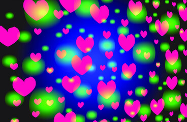 Fototapeta na wymiar background with hearts