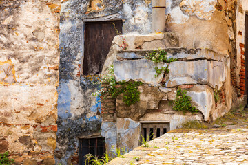 Italy, Sicily, Messina Province, Caronia. Old buildings in the medieval hilltop town of Caronia.