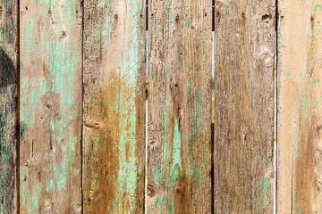 Italy, Sicily, Messina Province, Montalbano Elicona. Weathered wooden boards in the medieval hill town of Montalbano Elicona.