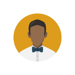Young black man avatar icon