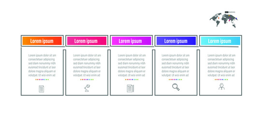 Infographic vector illustration Thin Line Connection on orange theme chart origami paper color info-graphic template for diagram presentation chart and business concept with element options

