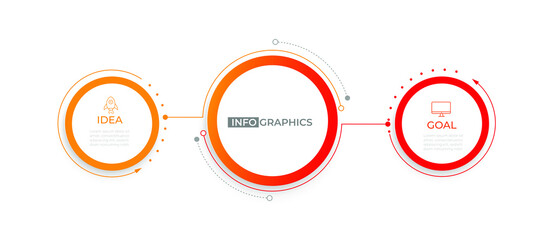 Infographic vector illustration Thin Line Connection on orange theme chart origami paper color info-graphic template for diagram presentation chart and business concept with element options
