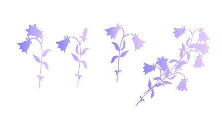 Obraz na płótnie Canvas Flowers bells. Bouquet. Vector illustration.