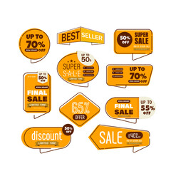 Naklejka premium sale tags for business and marketing 