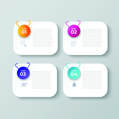 infographics banner 
Partition color gradient chart origami paper color info-graphic template for diagram presentation chart and business concept with  element options