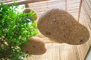 Simple resort furniture seat setting arrangement