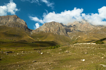 Mountains landscape tha the caucasus Russia