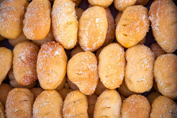 fresh delicious pastries top view