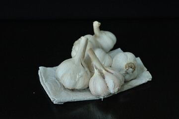 Fototapeta na wymiar This is Bawang Putih or Garlic or Allium sativum. Commonly used for cooking spices or traditional medicine