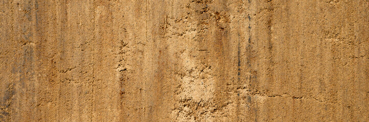background texture from the smooth surface of the sand. top view. banner
