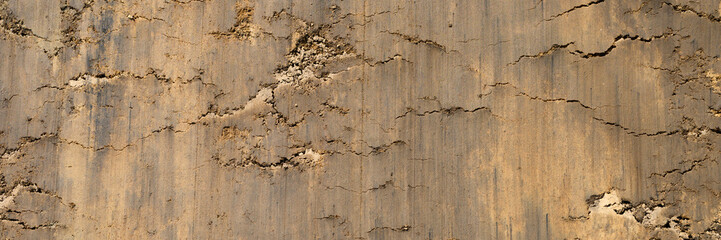 background texture from the smooth surface of the sand and earth soil. top view. banner