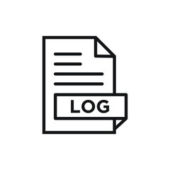 Log file icon design. vector illustration