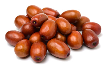 Obraz premium jujube or chinese date on white background