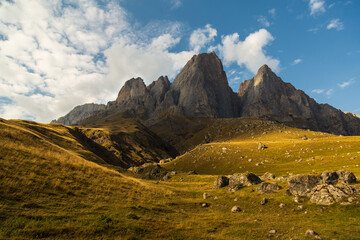 Mountains landscape tha the caucasus Russia