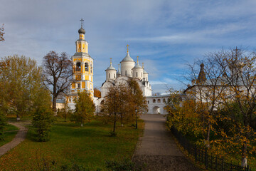 Fototapeta na wymiar Spaso-Prilutsky Dimitriev Men's Monastery in Vologda, Russia