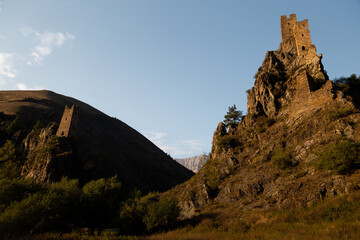 Fototapeta na wymiar Mountains landscape tha the caucasus Russia