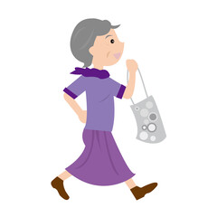 Obraz premium いけいけおばあさん