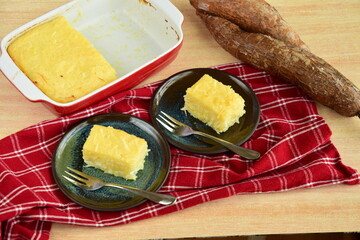 Cassava Coconut Cake. Asian Dessert. Gluten Free Cake