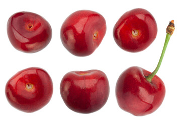 Cherry fruit closeup collection