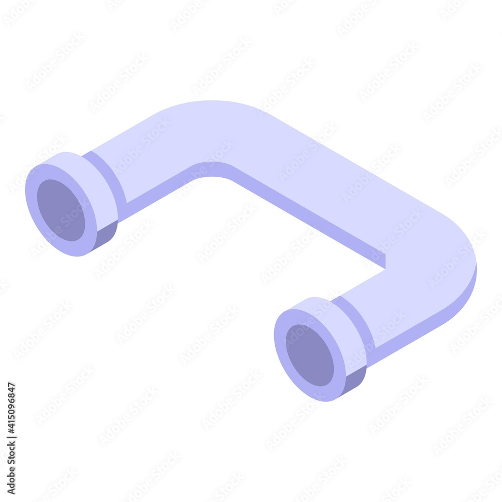 Poster control sewer pipe icon. isometric of control sewer pipe vector icon for web design isolated on whit