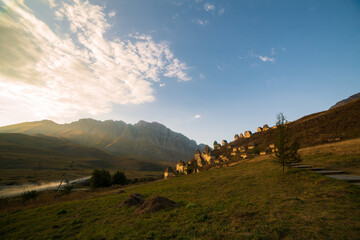 Mountains landscape tha the caucasus Russia