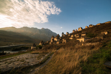 Mountains landscape tha the caucasus Russia
