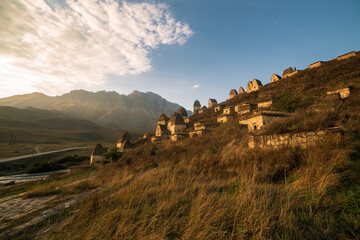 Mountains landscape tha the caucasus Russia