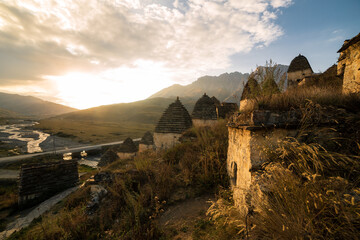 Mountains landscape tha the caucasus Russia