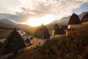 Mountains landscape tha the caucasus Russia