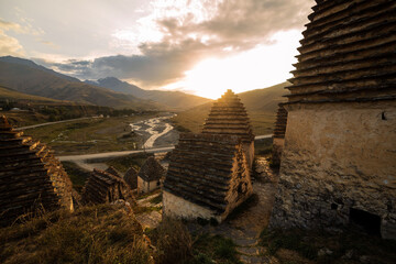 Mountains landscape tha the caucasus Russia