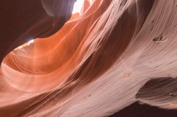 The famous lower Antelope Canyon, Arizona, USA