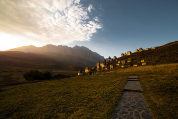 Mountains landscape tha the caucasus Russia