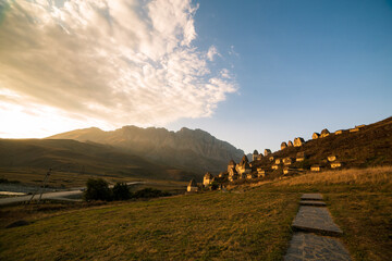 Mountains landscape tha the caucasus Russia