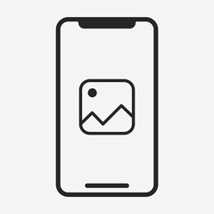 Smartphone icon isolated on background. Gadget symbol modern, simple, vector, icon for website design, mobile app, ui. Vector Illustration