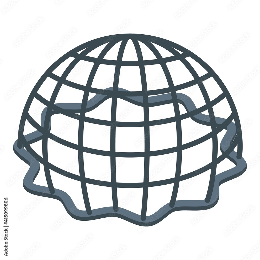 Poster hair netting icon. isometric of hair netting vector icon for web design isolated on white background