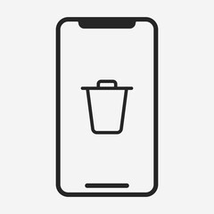 Smartphone icon isolated on background. Gadget symbol modern, simple, vector, icon for website design, mobile app, ui. Vector Illustration