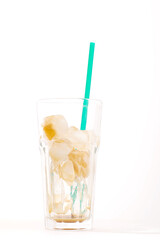 飲み干したアイスカフェラテ