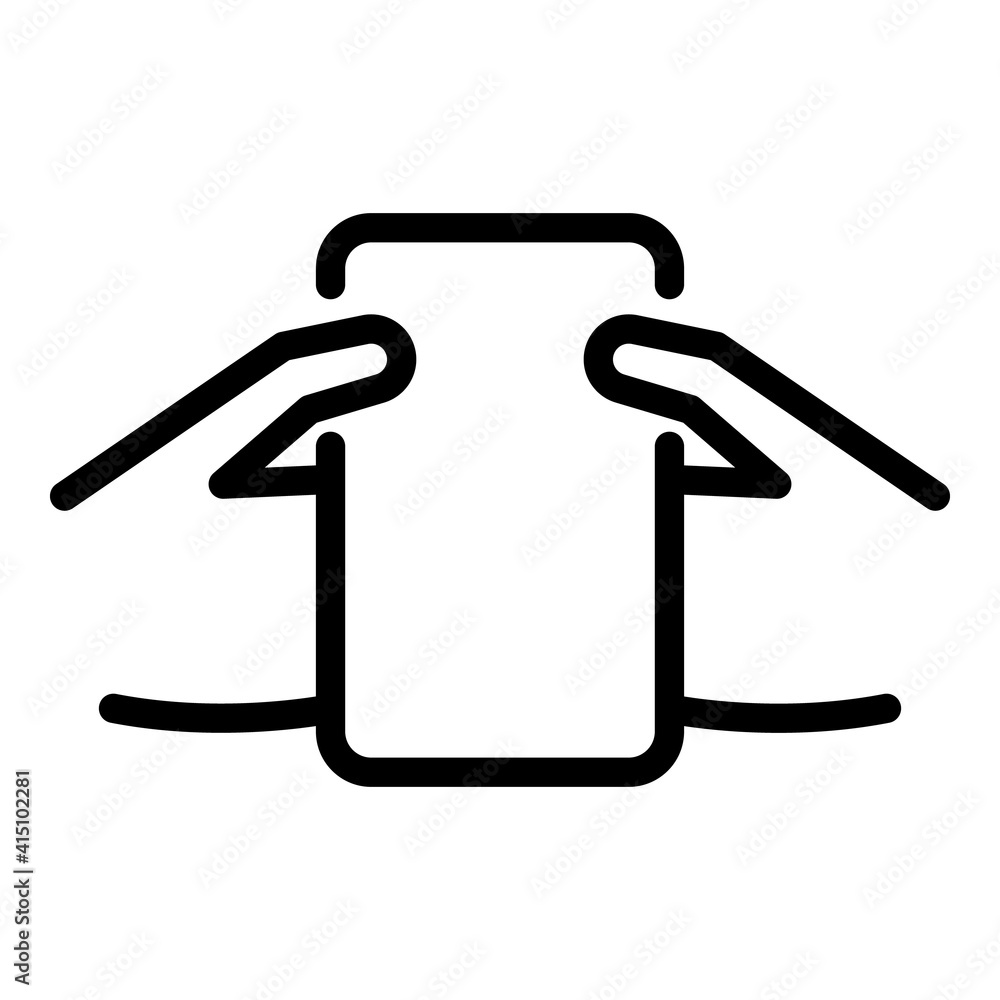 Poster convenient smartphone icon. outline convenient smartphone vector icon for web design isolated on whi