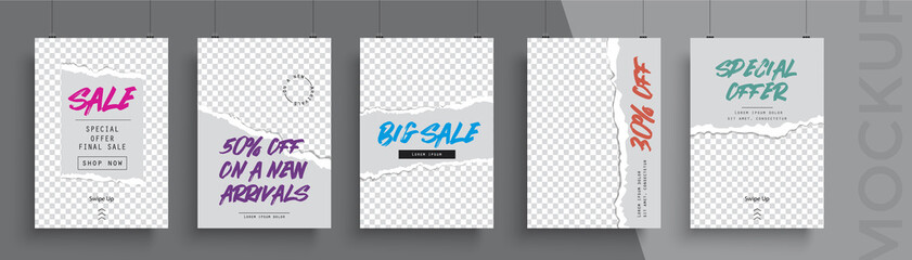 Big sale poster template. Can be used for poster, brochure, magazine, app, card, book, flyer, banner, anniversary.