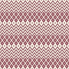 Japanese Zigzag Diamond Vector Seamless Pattern