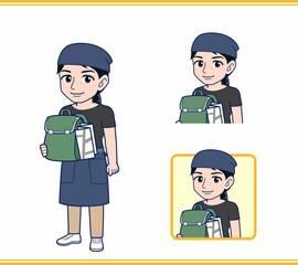 水色の服を着た看護師さん