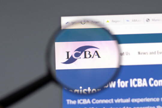 New York, USA - 15 February 2021: Independent Community Bankers Of America ICBA Website In Browser With Company Logo, Illustrative Editorial.